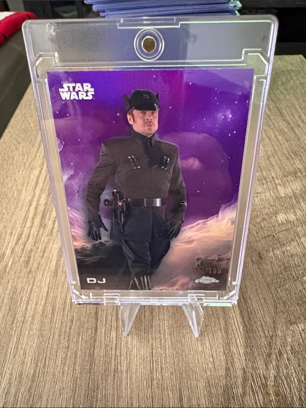 Star Wars DJ Trading Card with Purple Cosmic Art 169/199